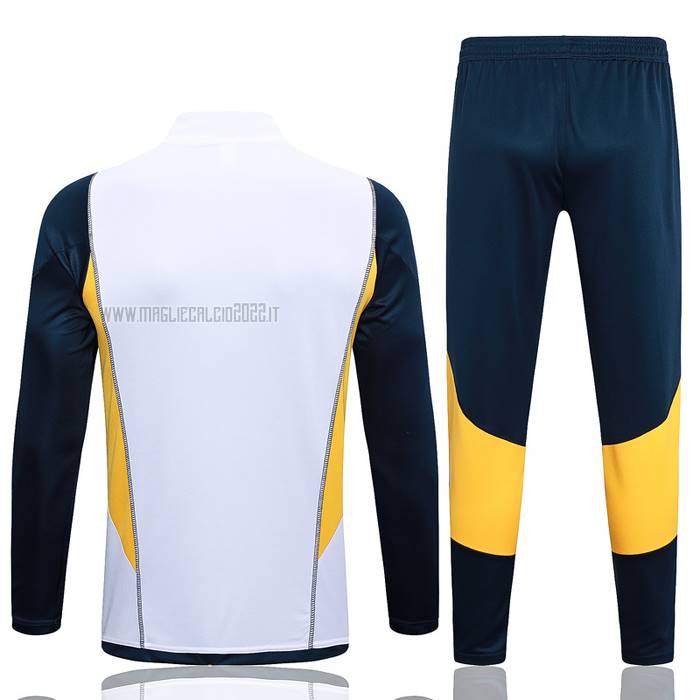 Tuta da Track de Felpa del Real Madrid Bambino 2023-2024 Blanco